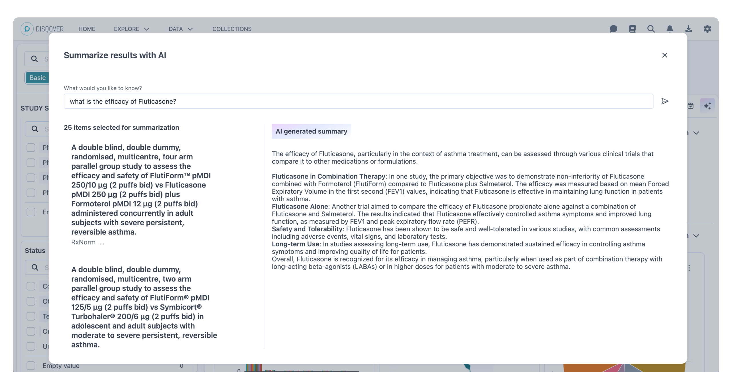 DISQOVER AI example Explore page