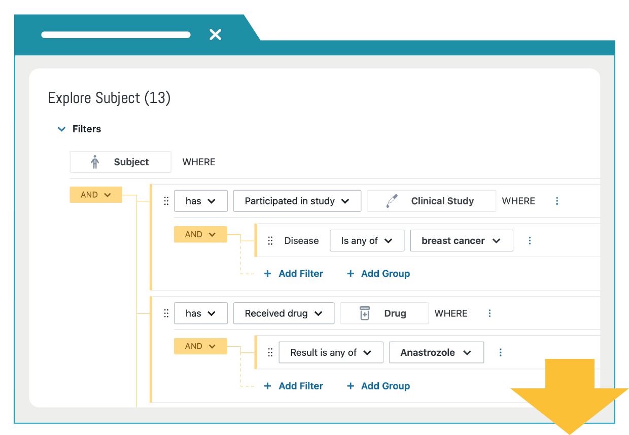 Cohort Builder in DISQOVER | ONTOFORCE1-1
